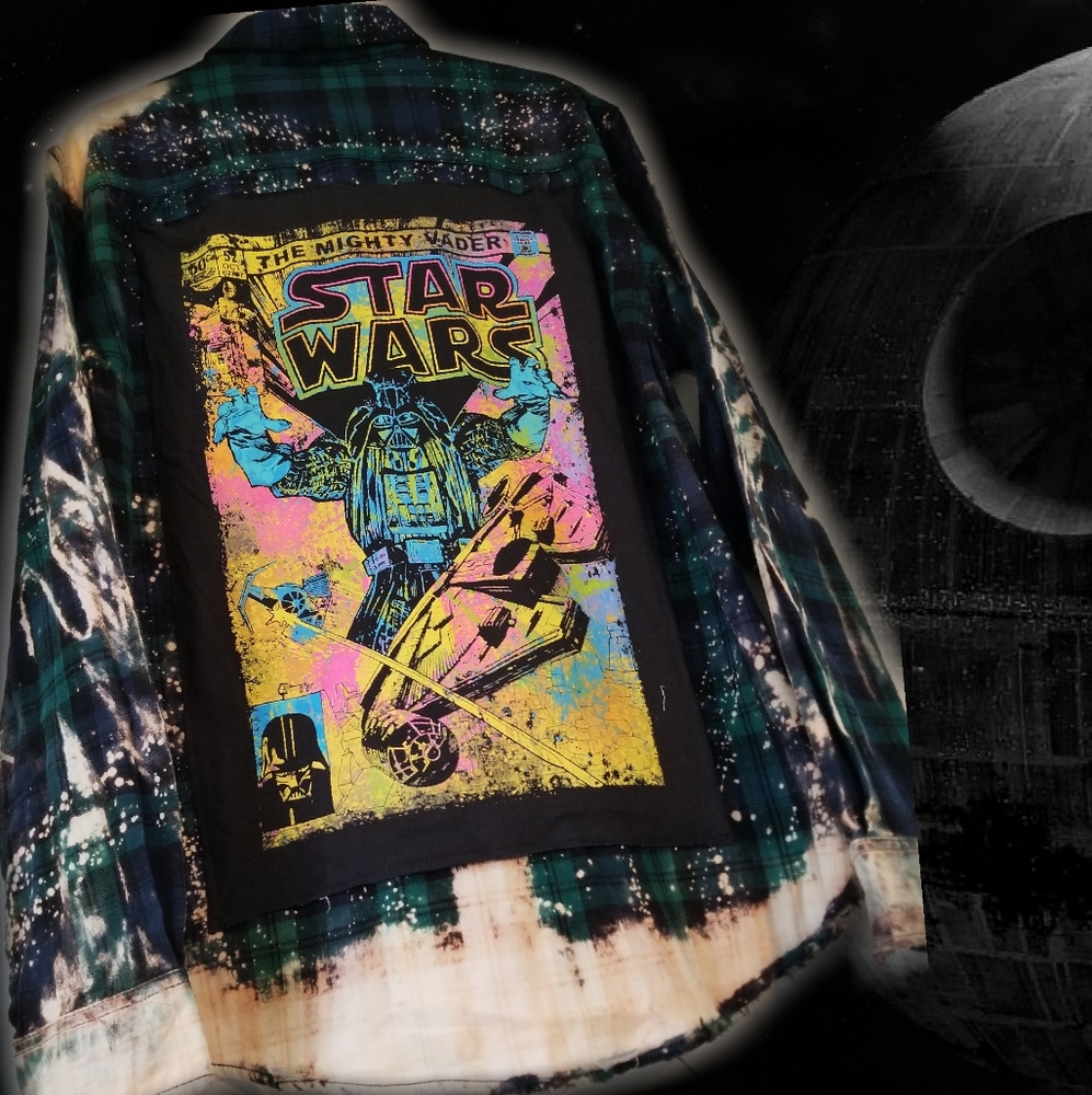 Custom Star Wars flannel button up